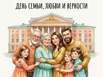 Поздравляем с Днём семьи, любви и верности!